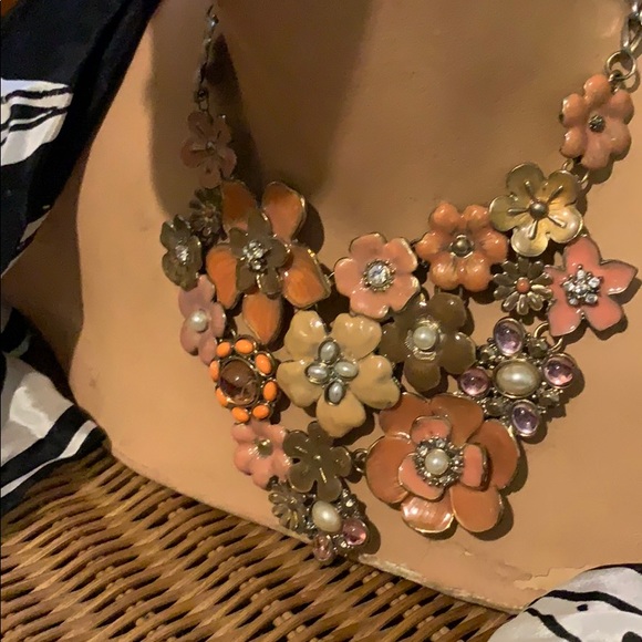 Lane Bryant Jewelry - Enameled Flower Statement Necklace
